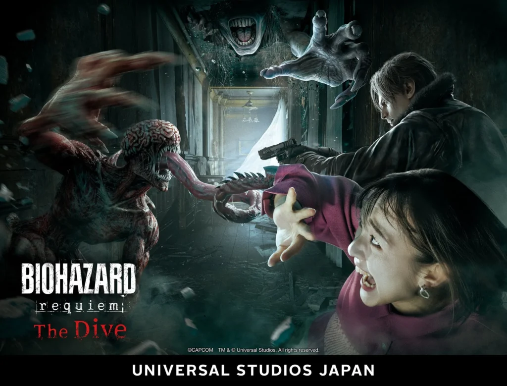 ユニバーサル・スタジオ・ジャパンに「バイオハザード レクイエム」の新アトラクションが本日開幕!Nintendo Switch™2で人気リメイク作も登場!