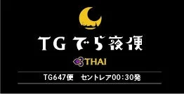タイ国際航空が「TGでら夜便」運航再開!セントレア発深夜便でバンコクへひとっ飛び!