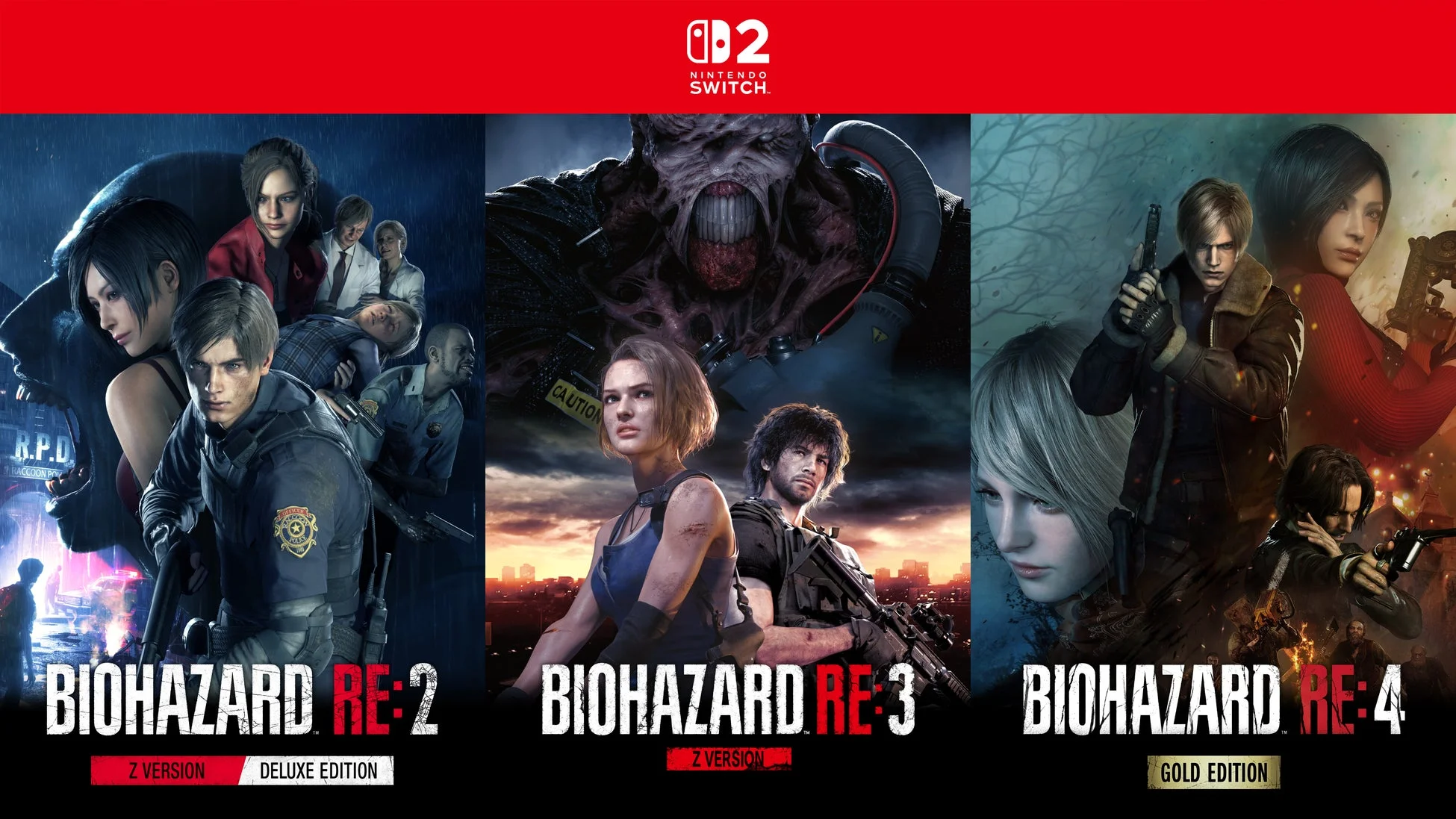 Nintendo Switch™2 バイオハザード RE:2, RE:3, RE:4