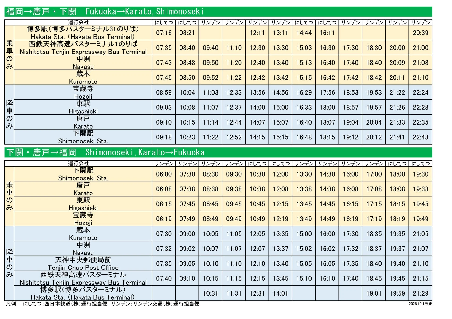 高速バス ふくふく号