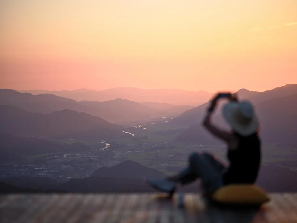 福井の山の上で秋の夕陽を満喫!JAMテラスで特別なサンセット体験を