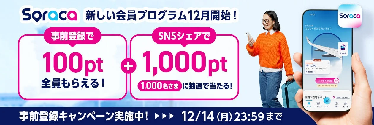 Soracaのキャンペーンを告知する画像