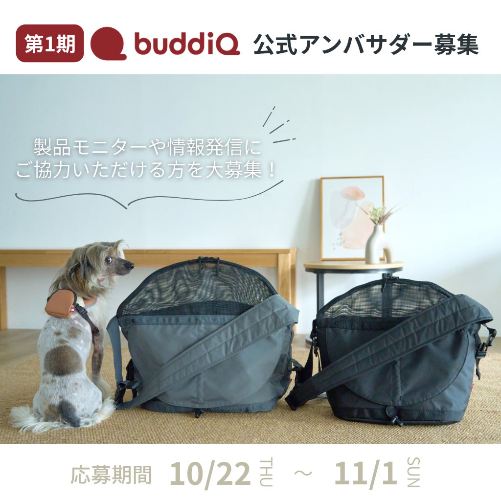 もっと気軽に安全に、ペットと自転車でお出かけ! ペットブランド「buddiQ(バディック)」公式アンバサダー募集開始
