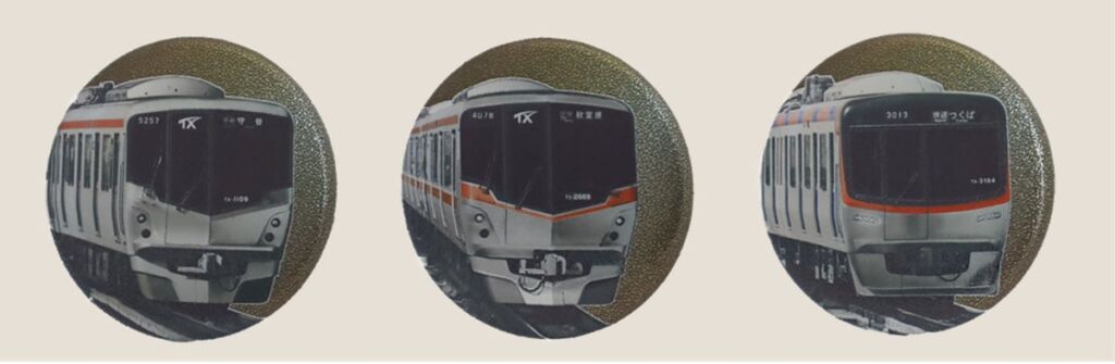 「車両レリーフ缶バッジ」発売開始!!~TX-1000系、TX-2000系、TX-3000系の高級感あふれる缶バッジが初登場~