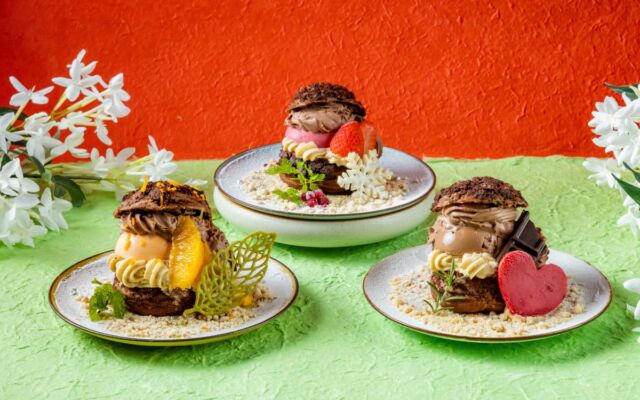 さんぴん茶×チョコレートの月替わりシュー「さんぴんシュー・ショコラ」が登場　ESTINATE HOTEL 那覇で12月1日から冬季限定メニュー